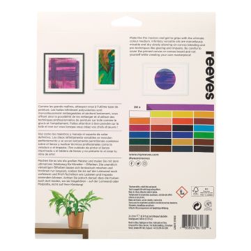 Reeves Oil Col 12ml Tube Sets Assortment - Pack of 24