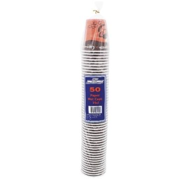Single Wall Hot Cups - 35cl - Pack of 50
