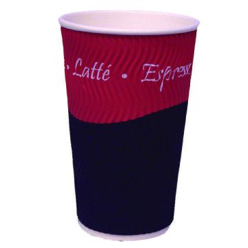 Triple Wall Rippled Hot Cups - 25cl - Pack of 25