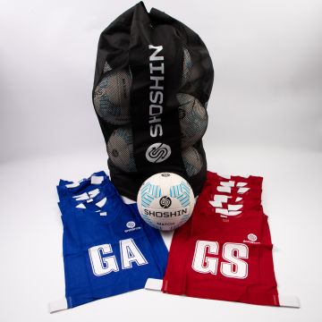 SHOSHIN Match Netball Kit - Red/Blue - Size 5