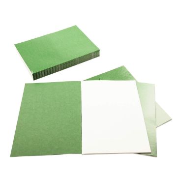 Creative A4 Sketchbook Laminated Portrait 140gsm 40 Page - Green - Pack of 10