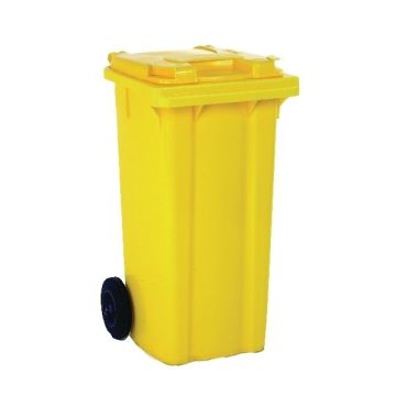Wheelie Bin 80 Litre - Yellow