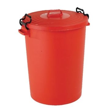 Light Duty Dustbin 110 Litre - Red