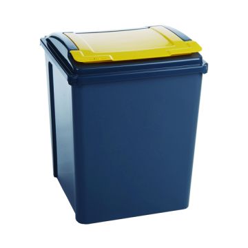 Recyling Bin 50 Litre - Yellow