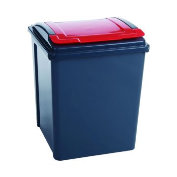 Recyling Bin 50 Litre - Red