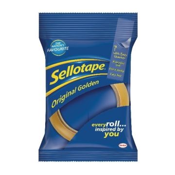 Orignal Sellotape Clear - 19mm x 66m - Pack of 16