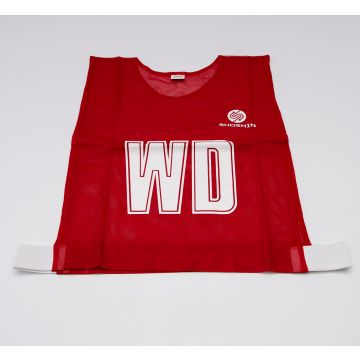 SHOSHIN Netball Team Bib Set - Red - Youths