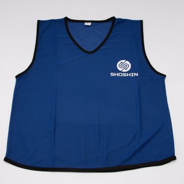 SHOSHIN Plain Mesh Training Bibs- Kids- Blue- Pack of 10