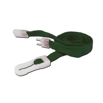 Standard Breakaway Lanyard 8mm - Dark Green - Pack of 10