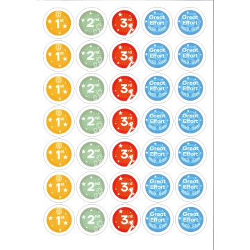 Sports Day Stickers - Pack of 140