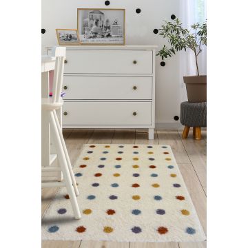 Multi-Colour Spotty Rug 120x80cm