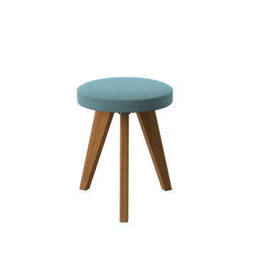 Low Padded Stool - Seamist