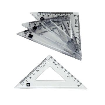 School Essentials 45&deg; Set Squares - Pack of 10