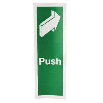 Push Sign 150 x 50mm S/A