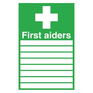 First Aiders Sign 300 x 200mm S/A