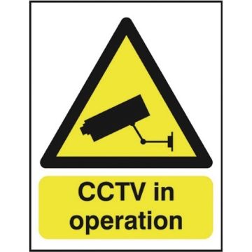 CCTV In Operation Sign A5 PVC