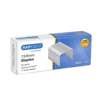 Rapesco No 13/6 Tacker Staples - Pack of 5000
