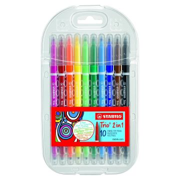 Stabilo Trio 2 In 1 - Pack of 10