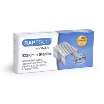 Rapesco No 23/6 Staples - Pack of 1000