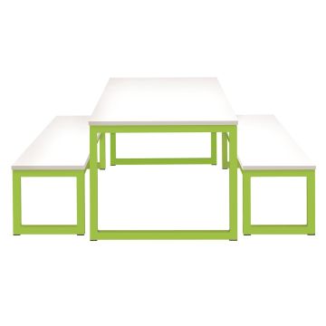 Dining Tables and Benches - 1800 x 800 x 760mm - Green