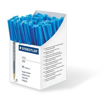 Staedtler Ballpoint Pens Medium - Blue - Pack of 50
