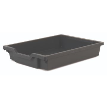 Shallow Storage Tray Charcoal Grey