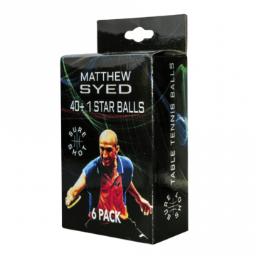 SureShot Syed 1 Star Table Tennis Ball- White- Pack of 6