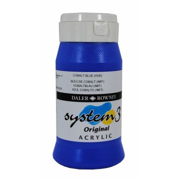 System 3 Acrylic 500ml - Cobalt Light Blue