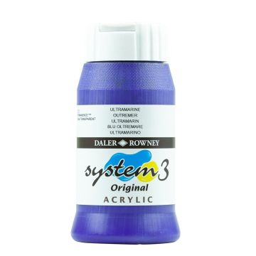 System 3 Acrylic 500ml - French Ultramarine