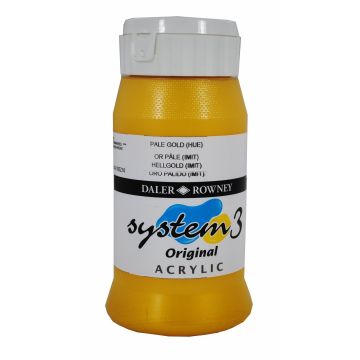 System 3 Acrylic 500ml - Pale Gold