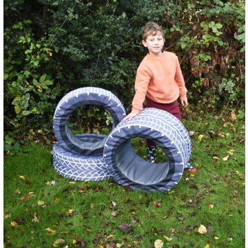 Printed Wheel Soft Tyre Set  - Pack of 3