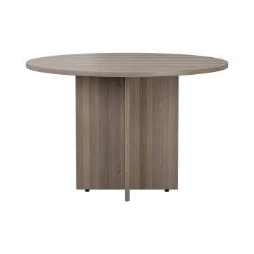 Round Meeting Table - Grey Oak
