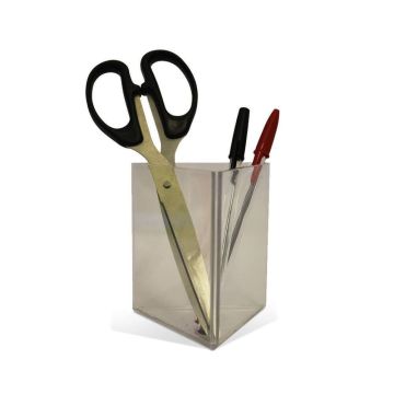 Trio Pen Pot Translucent - Pack of 10