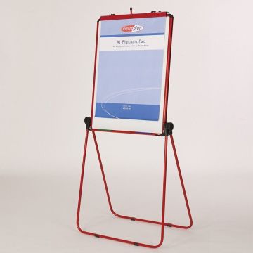Ultimate Loop Leg Flipchart Easel - Red