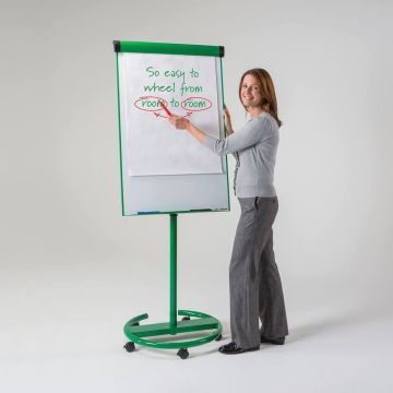 Ultimate Mobile Flipchart Easel - Green