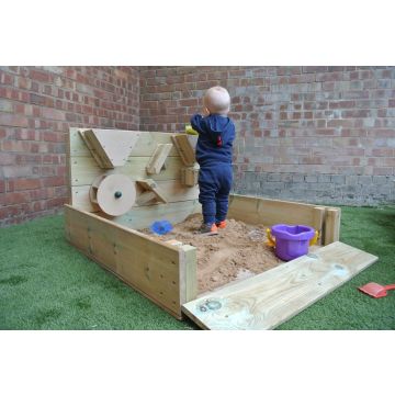 Under 2's Crawl in Sandpit with Activity Wall