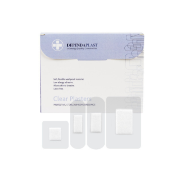 Clear Washproof Plasters Assrtd Box 100