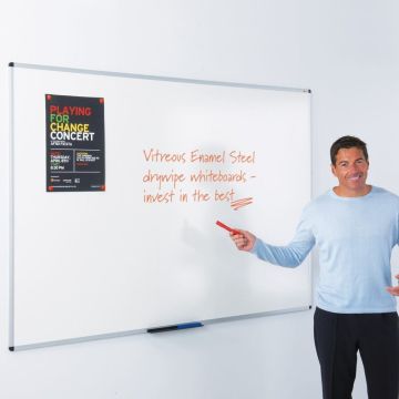 Vitreous Steel Drywipe Board - 1800mm x 1200mm
