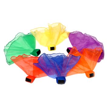 First-play Beanbag Throwing Scarves - Assorted - Pack of 6