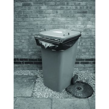 Wheelie Bin Liner Light Duty 90 Guage 270 Litre Light Flat Packed - Pack of 100