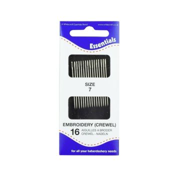 Crewel Needles - Size 7 10 Wallets x 16 Needles - Pack of 160