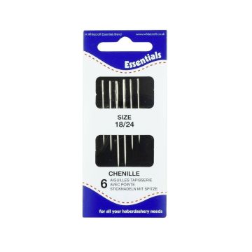 Chenille Needles - Size 18 - Pack of 60
