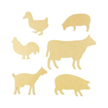 Wooden Drawing Templates Farmyard - Pack of 6