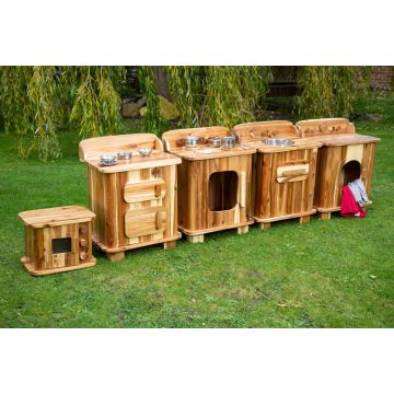 Outdoor Wooden 5 Piece Kitchen Set