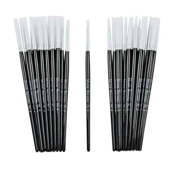 White Synthetic Sable Brushes Size 4 Classpack - Pack of 30