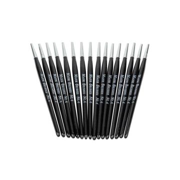 White Synthetic Sable Brushes Size 6 Classpack - Pack of 30