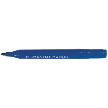 Permanent Markers Bullet Tip - Blue - Pack of 10