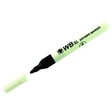 Drywipe Whiteboard Markers Bullet Tip - Black - Pack of 10