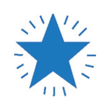 Xclamation Stamper - Blue Star R Blue