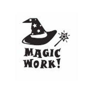 Xclamation Stamper - 'Magic Work' Black